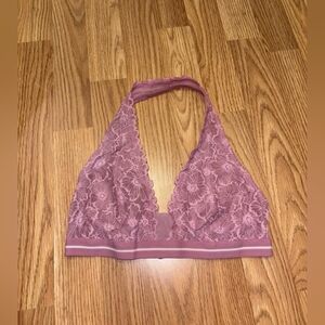 Colsie Lace Halter Bralette - Mauve